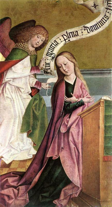 FRUEAUF, Rueland the Elder The Annunciation dh oil painting picture